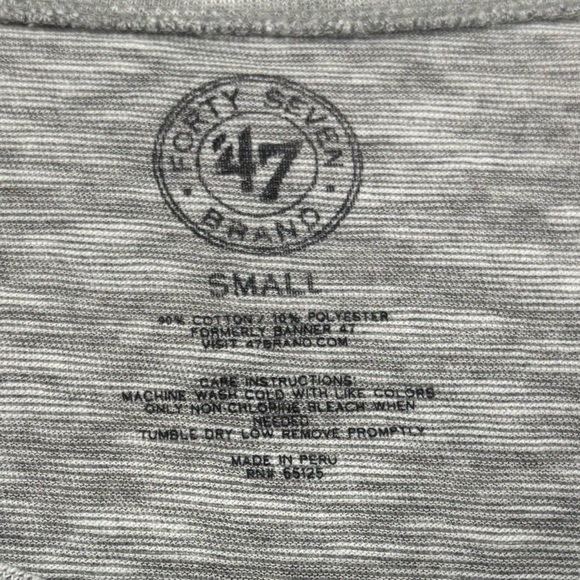 NWT 47' Brand Boston Bruins NHL Hockey Women's Long Sleeve Tee Small - Picture 5 of 7